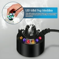 HIBIBUD Fogger Water Fountain Pond Fog Machine Atomizer Air Humidifier with 12 LED Light Color Change for Office Home Room Car