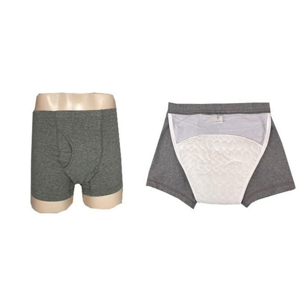 Pantalones de panales para hombres bragas de incontinencia panales impermeables lavables ropa interior sin fugas cubierta de panales de tela 3L Sunnimix Pantalones de panales para hombres Walmart en l...