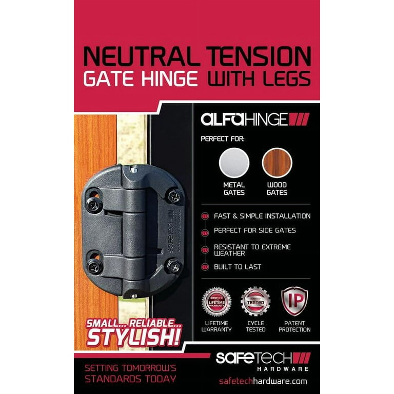 Safetech Hardware Neutral Tension Hinges Without Spring, Garden 