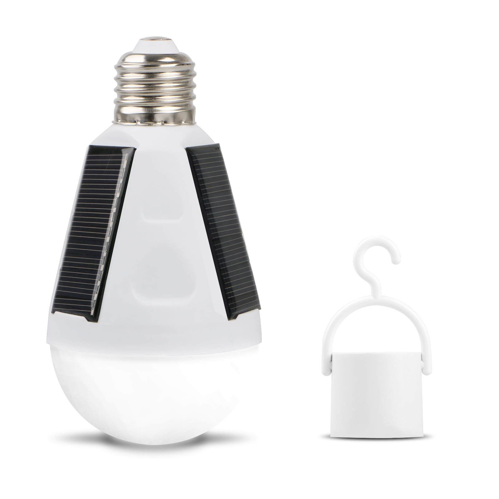 LED Solar Light Bulb 7W E27 Tent Camping Fishing Solar Lamp Rechargeable TB