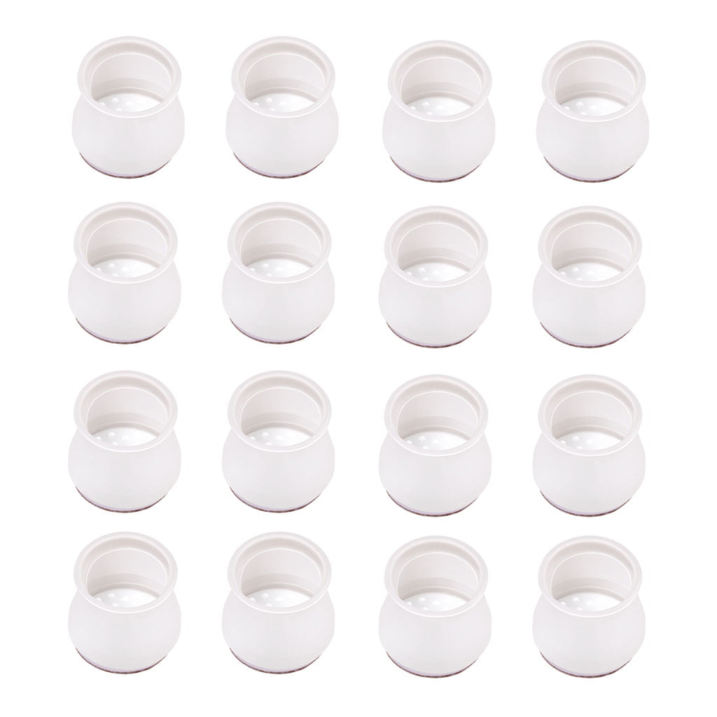 8/16pcs Floor Protector Table Covers Square Round Silicone Chair Leg Caps Feet 