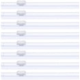 thumbnail image 1 of PATIKIL 8pcs Plastic Wrap Cutter, 12in Plastic Wrap Slide Cutter Snap Card Slot Installation Replacement for Aluminum Foil Wax Paper Parchment Paper Wrap Dispenser, White, 1 of 6