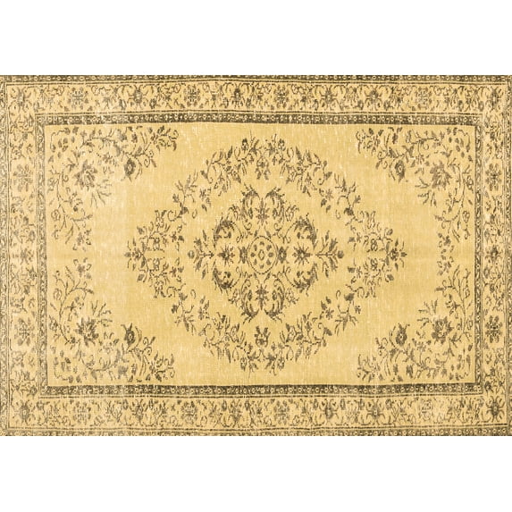 Ahgly Company Indoor Rectangle Persian Brown Traditional Area Rugs, 6' x 9'