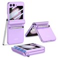 thumbnail image 1 of Funda Z Flip 5, funda delgada para PC a prueba de golpes Compatible con Samsung Galaxy Z Flip 5 con protección de bisagra magnética, S Pen y soporte para S Pen, 1 of 1