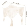 thumbnail image 2 of 2Pcs Beige 4 Post Bed Canopy Drape Mal Fina Mosquitera Negra Sunnimix Mosquitera con dosel para el dormitorio, 2 of 8