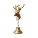 thumbnail image 2 of Adorno de Navidad con alce – Figurita de resina blanco dorado negro con pañuelo rojo rosa, acabado mate elegante, decoración para la mesa de fiesta en casa de 12,4", centro de mesa festivo, regalo, 2 of 6