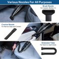 thumbnail image 6 of Car Vacuum Cleaner; Handheld 8000Pa Suction With Power Cord High Power; Dry And Wet Cleaning Portable Vacuum For Car Kit With Metal HEPA Filter, 6 of 6