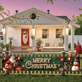 thumbnail image 4 of Decorative Design Christmas Banner Festive Decoration Polyester Material Merry Christmas Event Banner Seasonal Theme for Holiday Party Indoor Decoration Christmas Celebration, 4 of 9