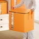 thumbnail image 4 of Bolsa de almacenamiento exterior | Bolsa de embalaje de plástico impermeable, impermeable y resistente al polvo | Gran Capacidad | Naranja | Organizador resistente bajo la cama de 60x60x50cm |, 4 of 6
