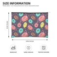 thumbnail image 4 of Rocae Donuts1 for Cosmetic Bags for Women Paper Reusable Cosmetic Bag Travel Toiletry Organizer Capacity Multipurpose Zipper Pouch, 4 of 8