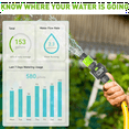 thumbnail image 5 of Digital Water Flow Meter IPX6 Outdoor Garden Hose Water Calculate Consumption Water Flow Rate 3/4inch Thread Connectors, 5 of 5