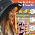thumbnail image 4 of 40oz Rottweiler Dog Tumbler with Handle and Straw, Funny Stainless Steel Insulated Cup with Lid and Straw, Travel Coffee Mug Water Bottle, Birthday Mothers Day Gifts for Women Men Animal Lovers, 4 of 6