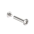 thumbnail image 4 of Uxcell Poste de tornillo de cabeza redonda M3x20mm de acero al carbono niquelado 20 juegos, 4 of 5