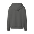 thumbnail image 5 of Lixiuxyad Winter Outerwear Women's Zip Up Hooded Cardigan Long Sleeved Loose Hoodie Coat Gray, 5 of 5
