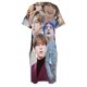 thumbnail image 5 of Kim Seokjin Photo Collage vestido suelto con bolsillos trajes de verano para mujeres 2025 vestidos elegantes, 5 of 7