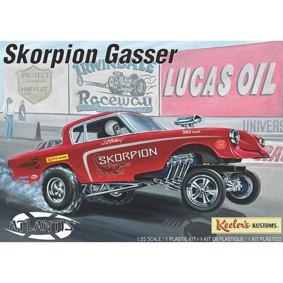 Atlantis Models 13102 1/25 Keelers Kustom s Studebaker Funny Car Plastic Model Kit