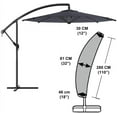 thumbnail image 4 of Patio Umbrella Cover Waterproof Offset 210D Market Parasol Cover with Zipper for 9ft to 13ft Outdoor Cantilever Umbrella Heavy Duty, 4 of 7