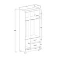 thumbnail image 4 of Ropero Closet Moderno Iris 3 Puertas Y 2 Cajones Tabaco, 4 of 4