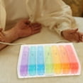 thumbnail image 3 of LEEYNEER 1 Set Travel Pill Container  Elders Multi Grid Design PP Organizer, 3 of 5