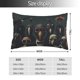 thumbnail image 2 of Fotbe Stylish Avian Gathering Funda de Almohada Decorativa Estilo Occidental, Lujo en Algodón, Fundas para Almohadas King, Cojín Estampado para Decoración del Hogar-14"x20", 2 of 6