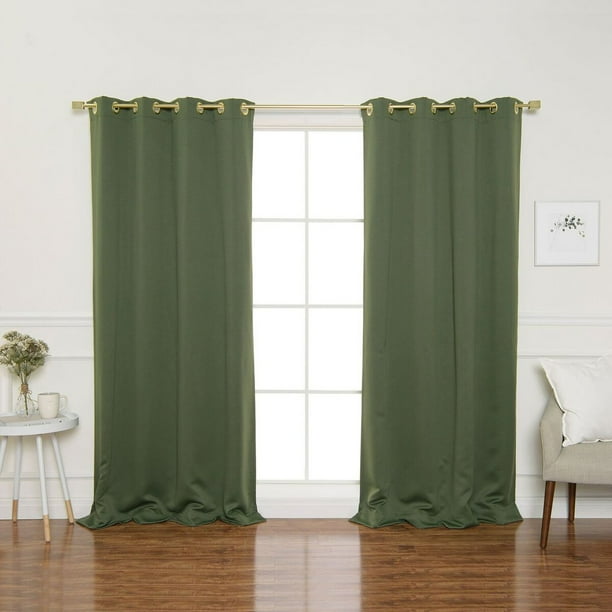 Best Home Fashion Gold Grommet Blackout Curtains