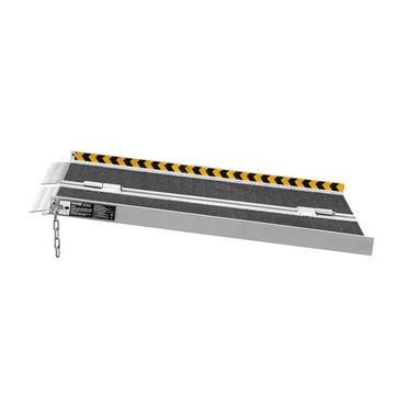 SKYSHALO Folding Wheelchair Ramp - Portable, Aluminum Threshold Ramp, 2 ft, 800 lbs Capacity
