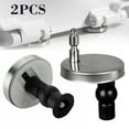 thumbnail image 2 of 2Pcs Full set Toilet Seat Hinge Fixings Top Fix Nuts Screws Quick Release Hinges Fittings Rubber Back To Wall For Toilet Seat Hinges Replacement, 2 of 8