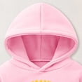 thumbnail image 5 of KPOPLK Toddler Baby Fleece Loose Hoodie Fall Winter Kids Sweatshirt Long Sleeve Cute Print Drop Shoulder Pullovers Top Clothes Pink Size 3-4 Years, 5 of 7
