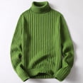 thumbnail image 1 of Suéter de hombre, suéter de cuello largo, solapa delgada, suéter de terciopelo de una pieza para escuela secundaria, estudiante masculino, cuello medio alto, 1 of 6