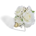 thumbnail image 5 of Simulation Rose Ball Artificial Flower Ball Innovative Photography Props with Jingle Bell FeatherWhite, 5 of 8