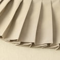 thumbnail image 6 of Resicozy Girls Pleated Skirt School Uniform Skort Elastic Waist A-Line Casual Skirt for Toddler Girls 2-14 Years Beige 120, 6 of 8