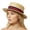 Red, variant on NexTone Straw Boater Hat Women Men Skimmer Hat Wide Brim Amish Hat Christmas Costume Handmade Natural Straw Black (Blue Red)