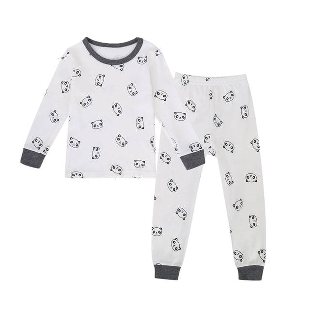Ensemble de Pyjama Comfort Blend pour Filles, Deux Pièces, Haut à Manches Courtes et Pantalon Long