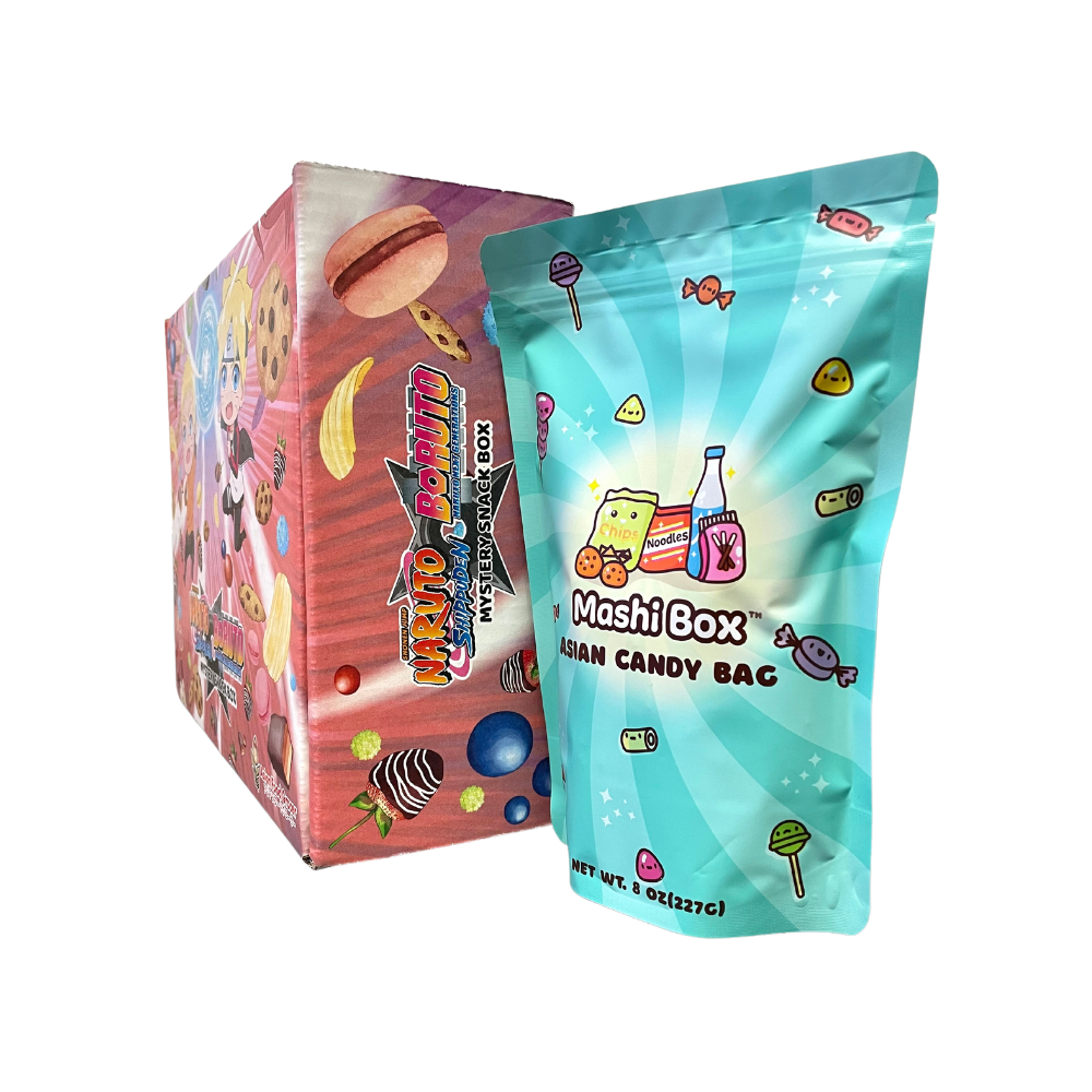 Naruto Mystery Snack Box And Mashi Box 40 Count Asian Candy Bag 7447