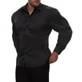 thumbnail image 6 of sogami Mens Long Sleeve Stretch Dress Shirts Wrinkle-Free Solid Button Down Shirts, 6 of 8
