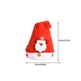 thumbnail image 2 of Moyic Sombrero de Navidad Interesante Vestido adorable Prop Sombrero de vacaciones Gorros de Navidad de dibujos animados Adorno de ropa Accesorio Kits de decoración para fiestas Papá Noel Moyic HA070562-01, 2 of 6