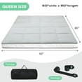 thumbnail image 3 of MOPHOTO Floor Mattress Futon Mattress Extra Thick Sleeping Pad Portable Camping Mattress Queen Size (80*60*4in), 3 of 10