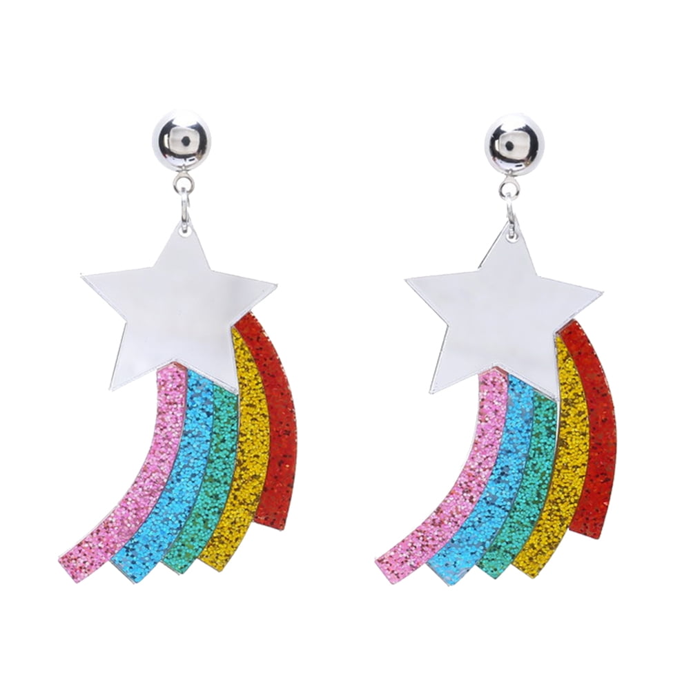 Glass Earrings 12mm 10mm 8mm Rainbow Tie Dye Stud Earrings Tie Dye Earrings Colorful Jewelry Gift For Her Rainbow Cabochon Earrings