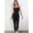 Black, variant on Women's Yoga Jumpsuits Sexy Ribbed One Piece Spaghetti Straps Tummy Control JumpSuits