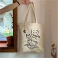 thumbnail image 1 of Mafalda-Bolso de hombro Punk de gran capacidad, bolsa de mano con estampado de dibujos animados, estética, Kawaii, 1 of 1
