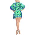thumbnail image 4 of HAPPY BAY Women's Beachwear Summer Swim Beach Dress Cover ups for Swimwear Women Plus Size Flowy Swimsuit Coverups for Women 3X-4X Shamrock Green_AC1, 4 of 4