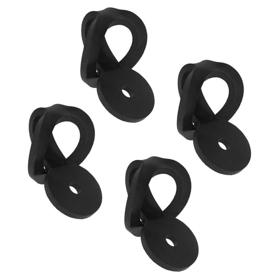 IFANLANDOR 4-Pack Adjustable RV Shower Door Latch, Black Silicone Bathroom Door Catch for Camper, Travel Trailer, Easy Install