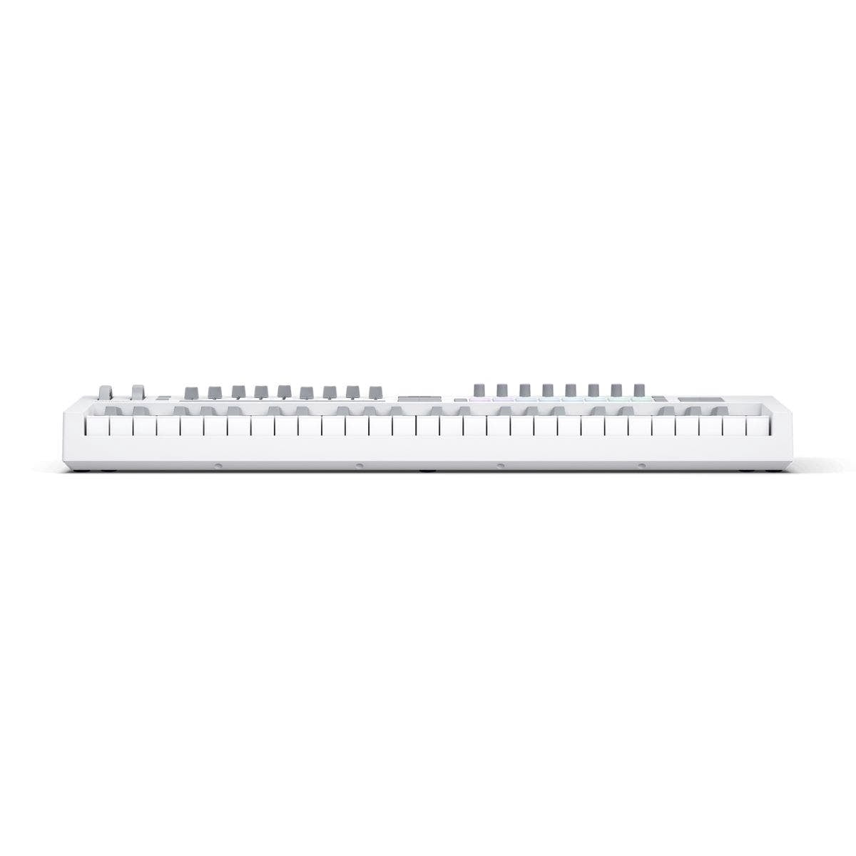 Novation Launchkey 49 MK4 Semi-Weighted USB MIDI Keyboard Controller with OLED Display - White