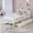 White, variant on Twin Size Platform Bed with Storage Headboard & Two Under-Bed Drawers, Wooden Kids Bed Frame with Three-Side Guardrails for Safety and Security, White