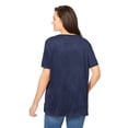 thumbnail image 2 of Woman Within Plus Size Faux Suede Tee, 2 of 4