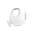 thumbnail image 3 of Sac Fourre-Tout de Natation en Maille Imperméable avec Poignée, Matériau en Maille Résistant à l'Eau pour la Plage, la Piscine et les Activités de Plein Air, Rangement Transparent, Gris et Blanc, 3 of 6