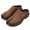 Brown, variant on Men's Split Toe Slip-On Mules with Contrast Stitching and Chunky Lug Sole