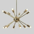 thumbnail image 2 of 12 Arm Brass Sputnik Chandelier Light Fixture Mid Century Style Sputnik Pendant Ceiling Light, 2 of 5