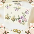 thumbnail image 3 of Keep Unique Floral Wedding Party Napkins, Disposable Napkin Birthday Decoupage, Pack/20, 3 of 6