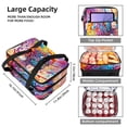 thumbnail image 3 of Vehicle Double Layered Insulated Refrigerated Large Capacity Handheld Lunch Bag - 7.1x11.4x16.1 Inches, 3 of 6